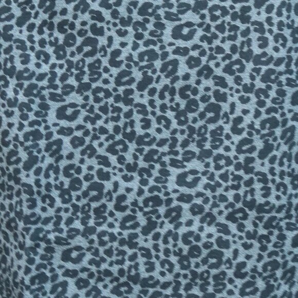 LOFT Plus Size Grey Cheetah Animal Print Knit Pencil Skirt Sz 18 - Picture 2 of 5